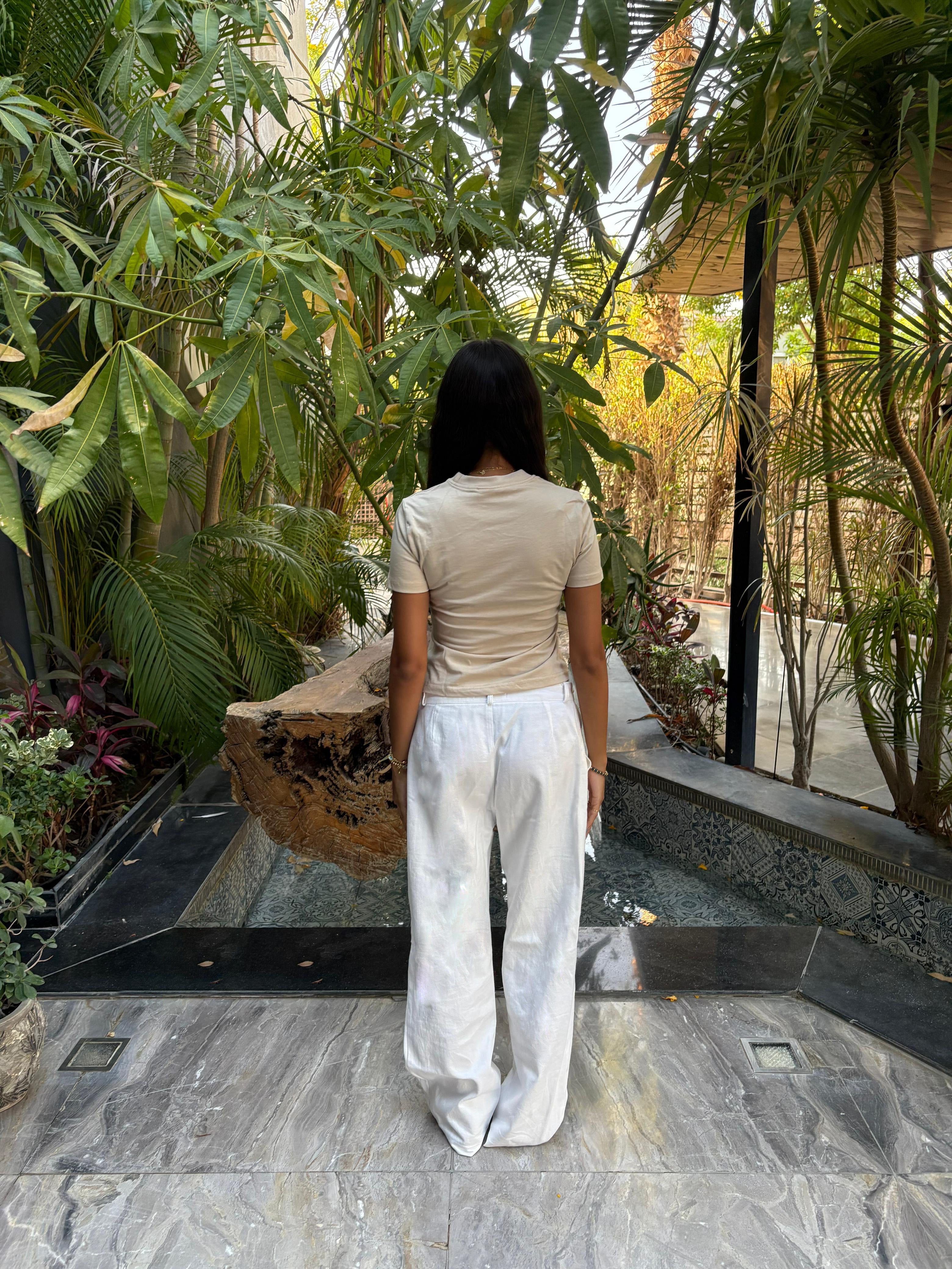 STRAIGHT-LEG TROUSERS