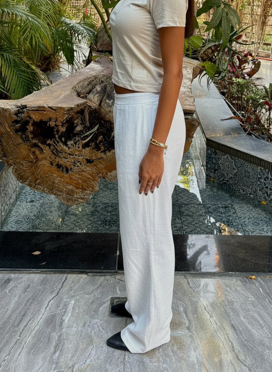 STRAIGHT-LEG TROUSERS