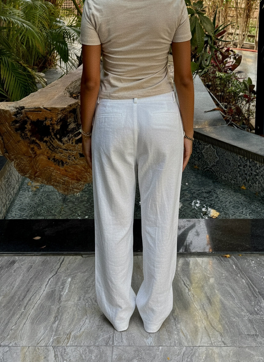 STRAIGHT-LEG TROUSERS