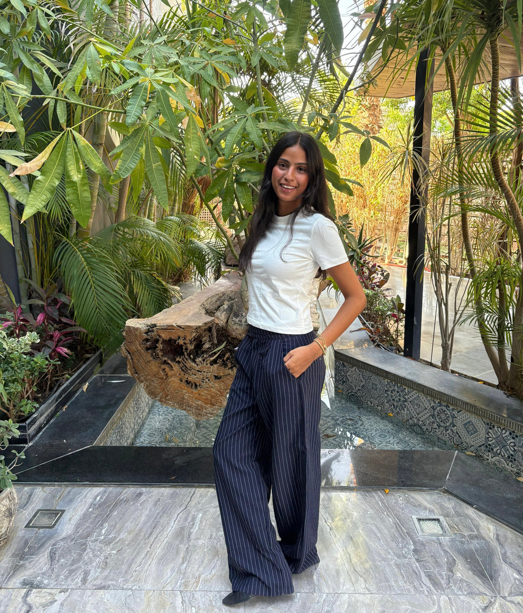 PINSTRIPE TROUSERS