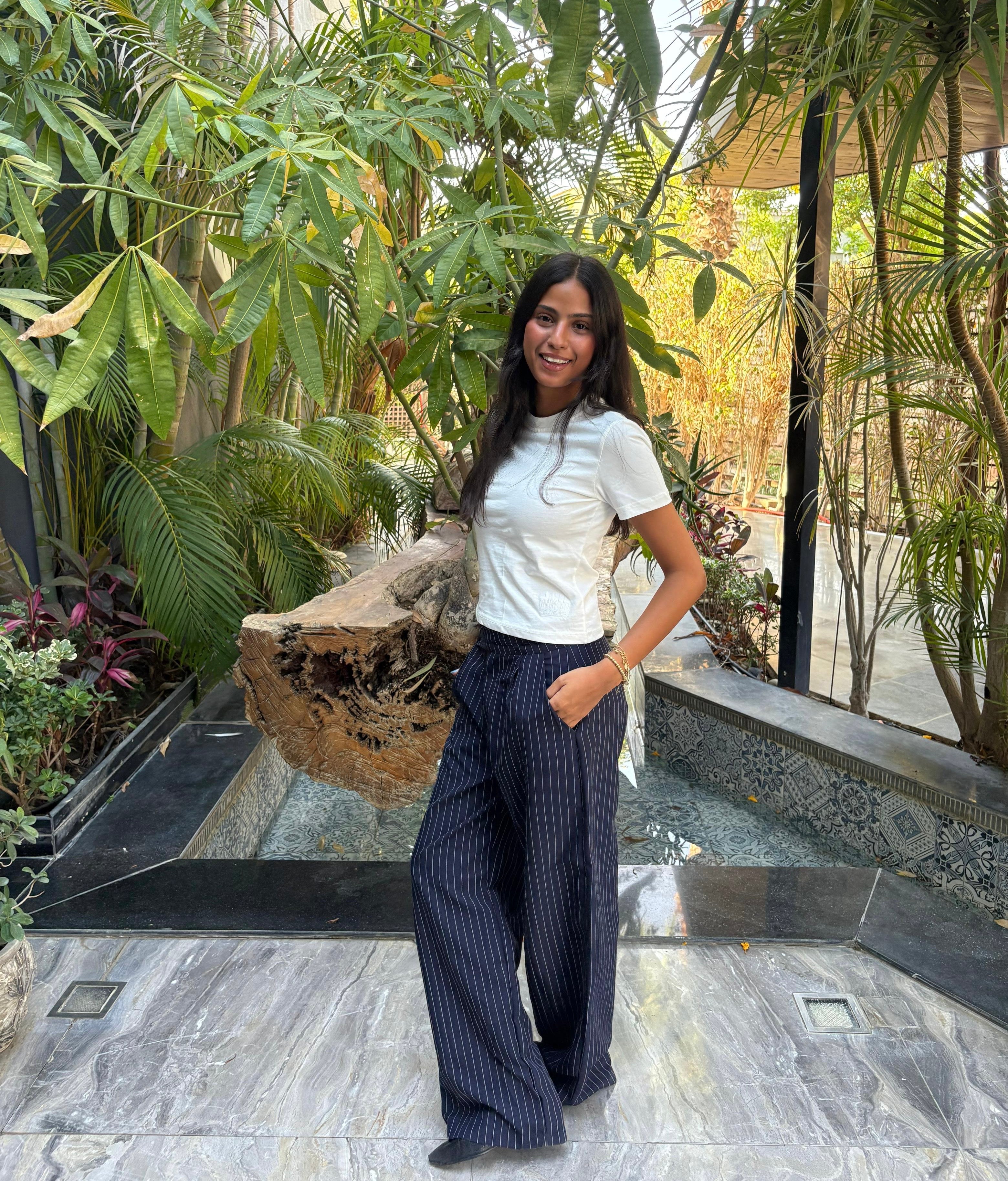 PINSTRIPE TROUSERS