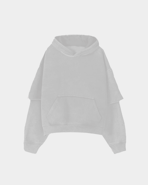 DOUBLE LAYERED HOODIE
