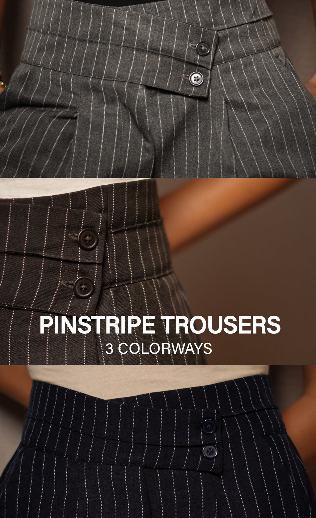 PINSTRIPE TROUSERS