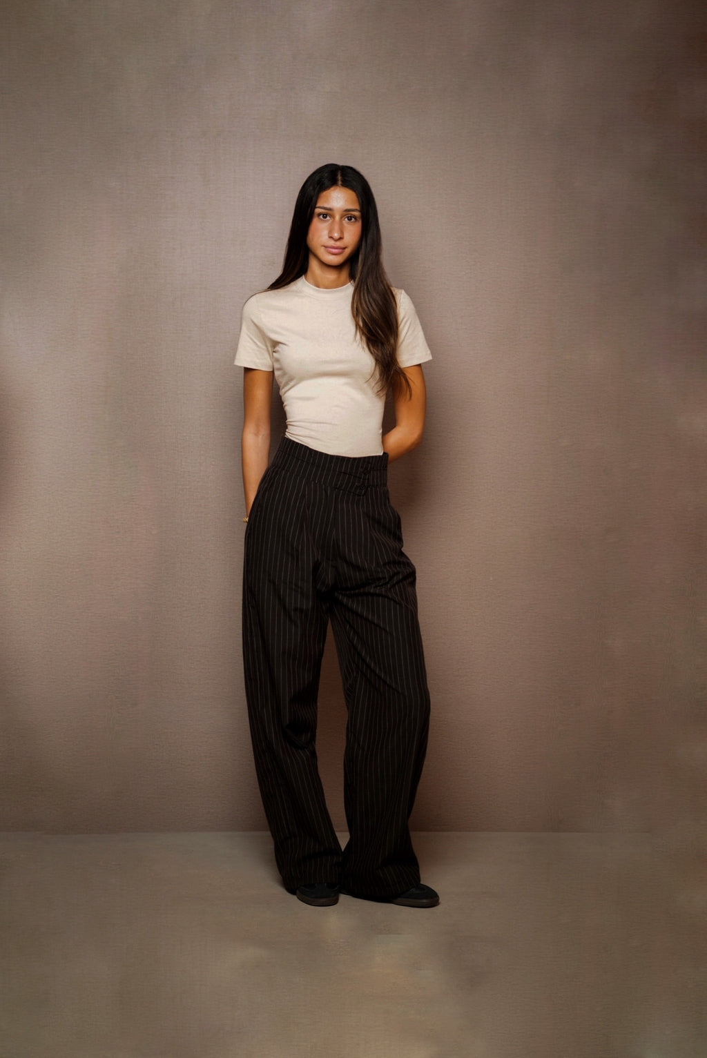 PINSTRIPE TROUSERS