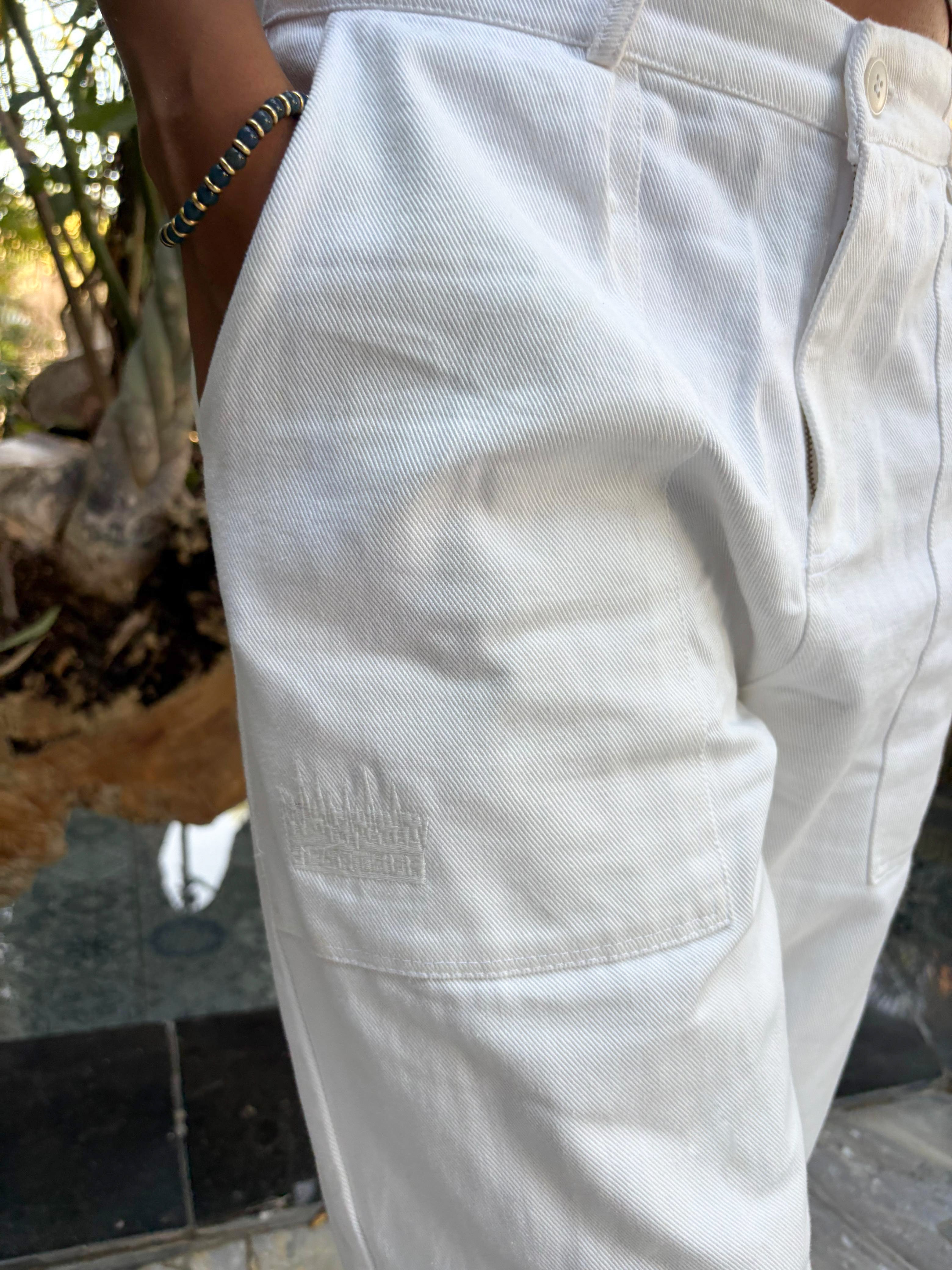STRAIGHT-LEG TROUSERS