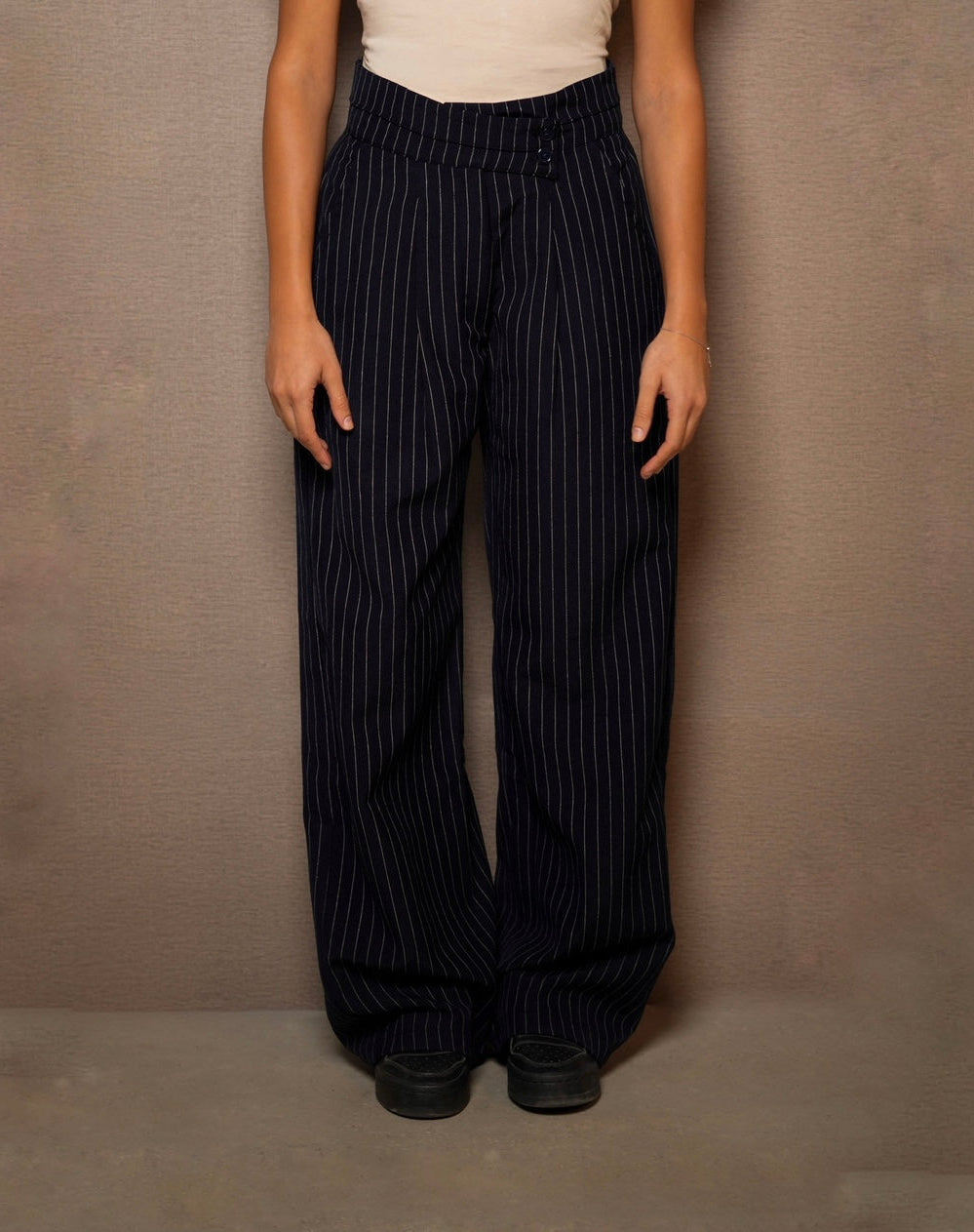 PINSTRIPE TROUSERS