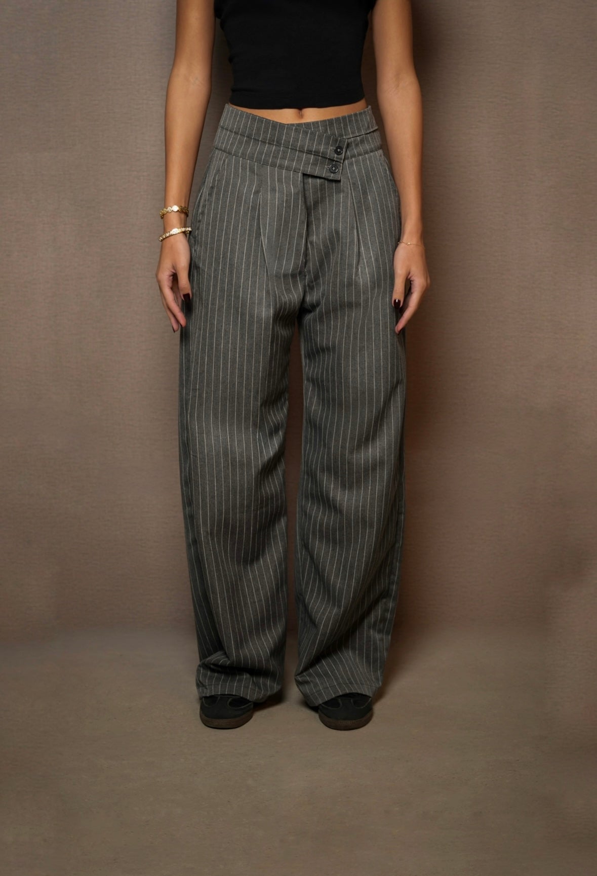 PINSTRIPE TROUSERS